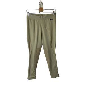 Kerrits Flow Rise Knee Patch Performance Tight Riding Breeches in Tan Size Large